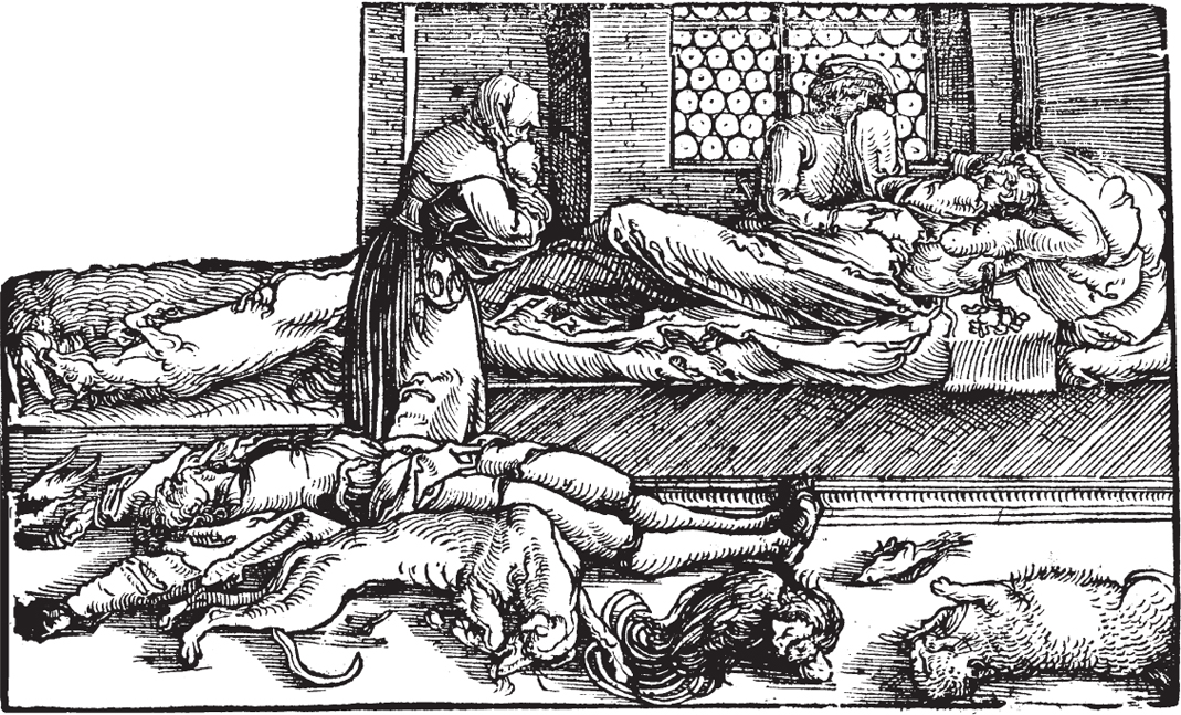 Figure 1 Plague scene in the 1532 German edition of Petrarchs book Figure - photo 1