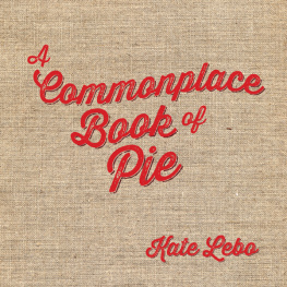 Lebo - A Commonplace Book of Pie