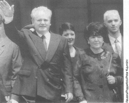 The Milosevic family left to right Slobodan Marija Mira and Marko Mira - photo 8