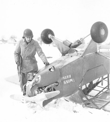 The wreckage of an L-4 Grasshopper near Sibret The light and agile spotter - photo 12