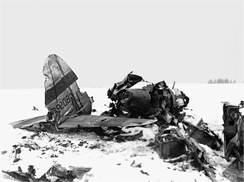 A crashed P-47 Thunderbolt near Marvie German troops feared the powerful - photo 14