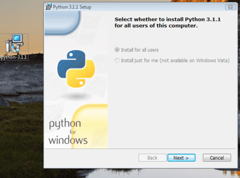 Fig 12 Installing Python on Windows If you have a Mac then Python is - photo 3