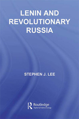 Lee - Lenin and Revolutionary Russia