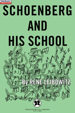 Leibowitz - Schoenberg and his School