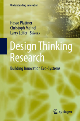 Leifer Larry - Design Thinking Research Building Innovation Eco-Systems