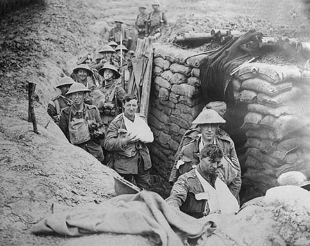 Wounded back in the trenches From Ray Mentzers Photos of the Great War - photo 17