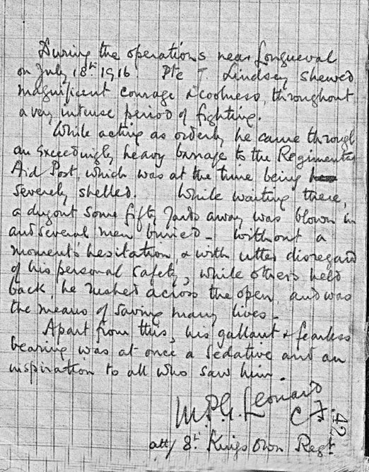 One of many letters to bereaved relatives Written by Leonard The army - photo 26