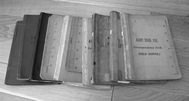 The army issue notebooks containing the original letters The Leonard Family - photo 27