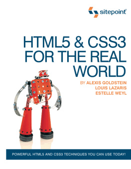 Estelle Weyl HTML5 & CSS3 in The Real World