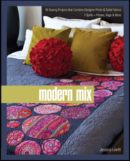 Levitt Modern mix: 16 sewing projects that combine designer prints & solid fabrics: 7 quilts + pillows, bags & more