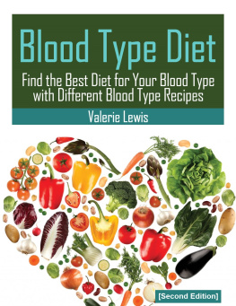 Lewis Blood type diet: featuring blood type recipes