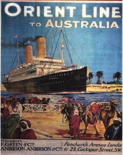 Poster for the Orient Ship Otranto that transported us to Australia in 1950 It - photo 4