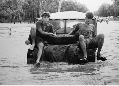 Crossing the flooded Condamine River in Queensland on our first outback trip in - photo 5