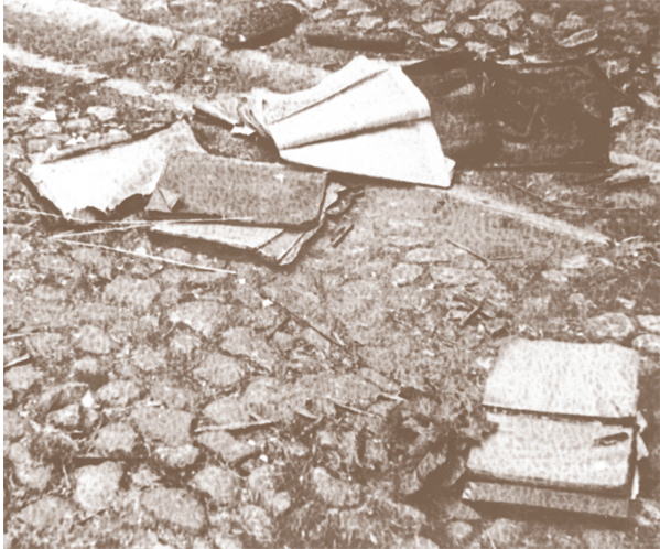 Papers left in the street after deportation Courtesy of Yad Vashem Photo - photo 5