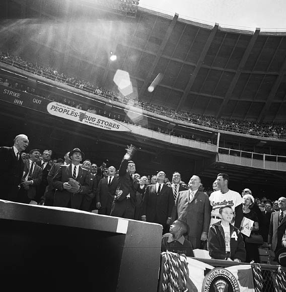 FIGURE 3 President John F Kennedy throws out the first pitch on opening day - photo 6