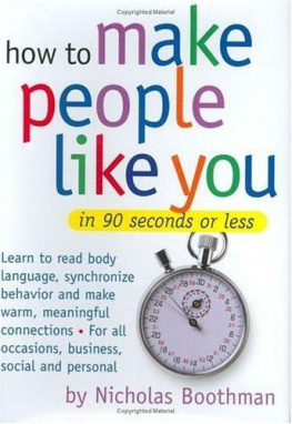 Listen - How to Make People Like You in 90 Seconds Or Less