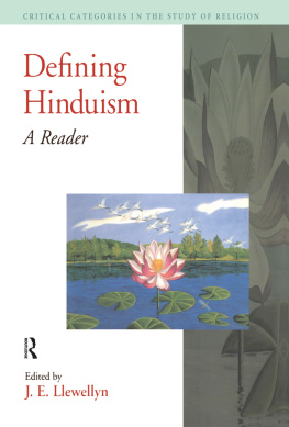 Llewellyn - Defining Hinduism: a reader