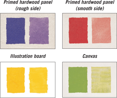 Surface Textures The surface on which you paint determines the textures of your - photo 7