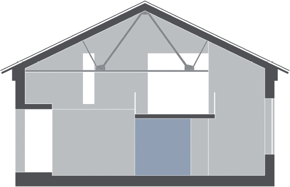 Cross section through loft 4 Live-work lofts make it affordable to have - photo 12