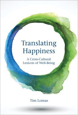 Lomas - Translating happiness: a cross-cultural lexicon of well-being