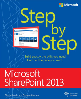 Londer - Microsoft SharePoint 2013 Step by Step