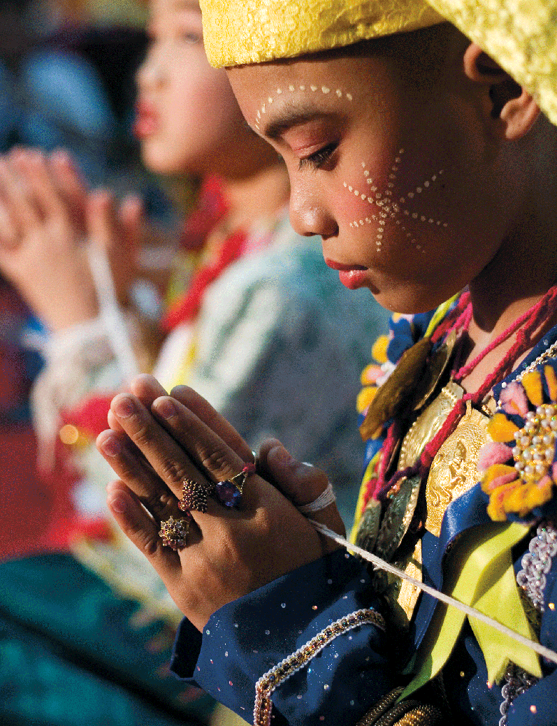 Prayers during Poi Sang Long Mae Hong Son VIVIANE PONTILONELY PLANET IMAGES - photo 7