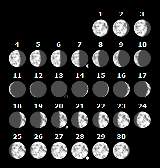 December The 2012 Moon Almanac and the 2012 Moon Calendar Copyright Kim - photo 11