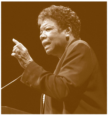 Speaker extraordinairefor more than thirty years Maya Angelou has been holding - photo 9