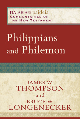 Longenecker Bruce W. - Philippians and Philemon