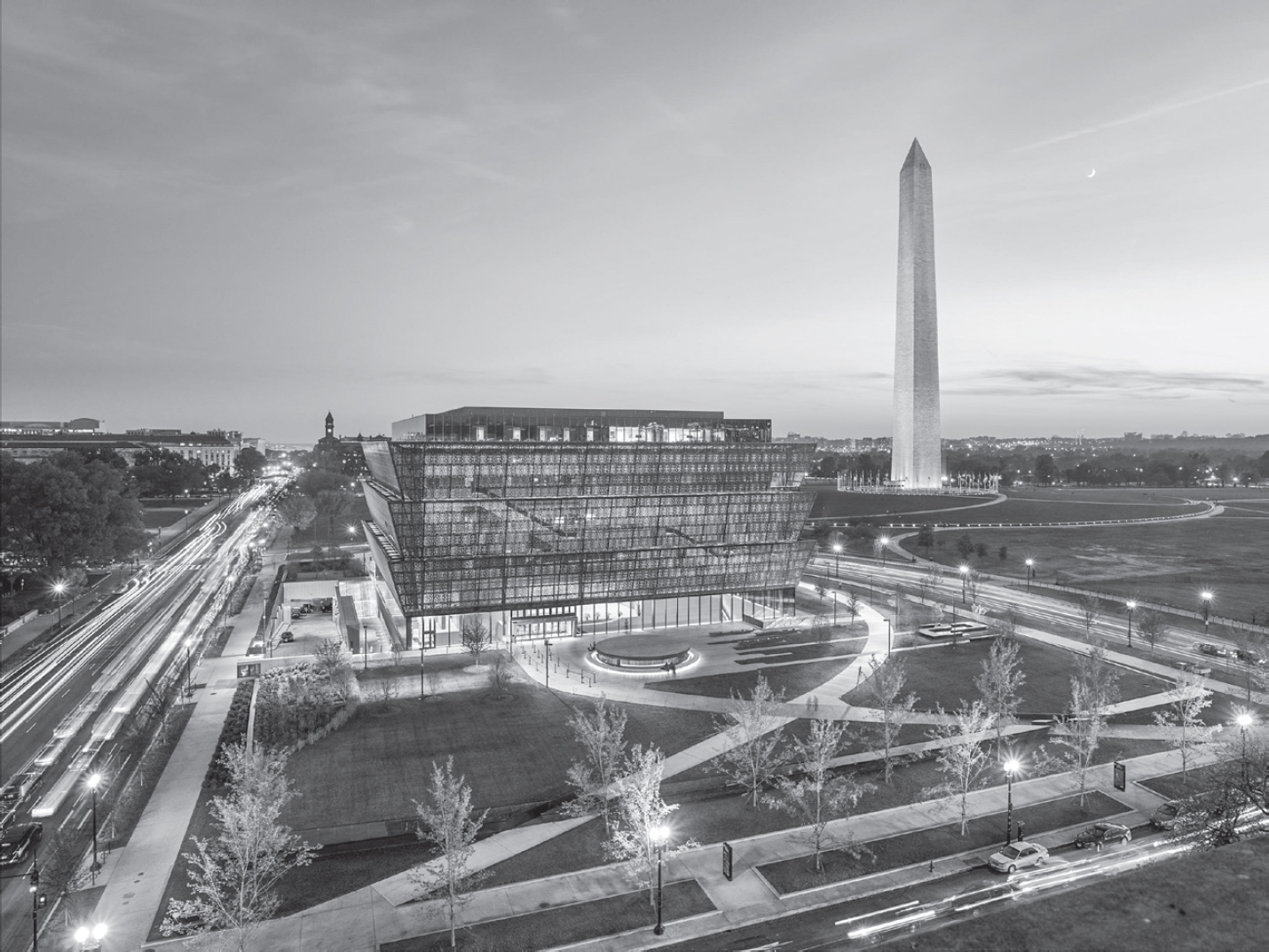 The National Museum of African American History and Culture at twilight on a - photo 3