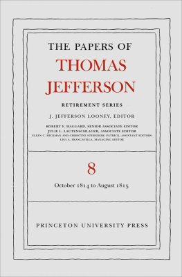 Looney J. Jefferson - Papers / Retirement series. 8, 1 October 1814 to 31 August 1815