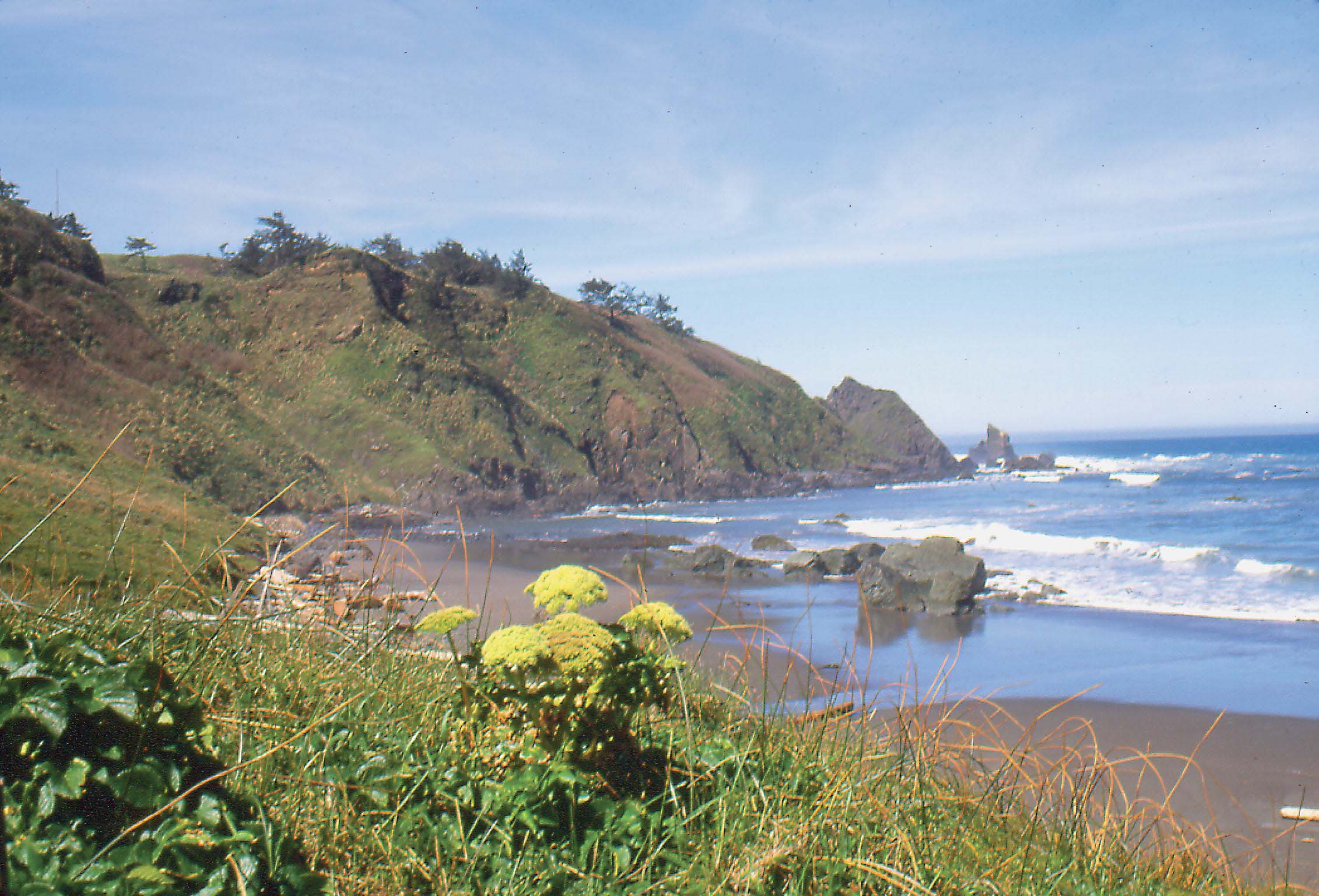 Beach north of Cape Blanco Lower Punch Bowl Falls Eagle Creek Columbia - photo 3