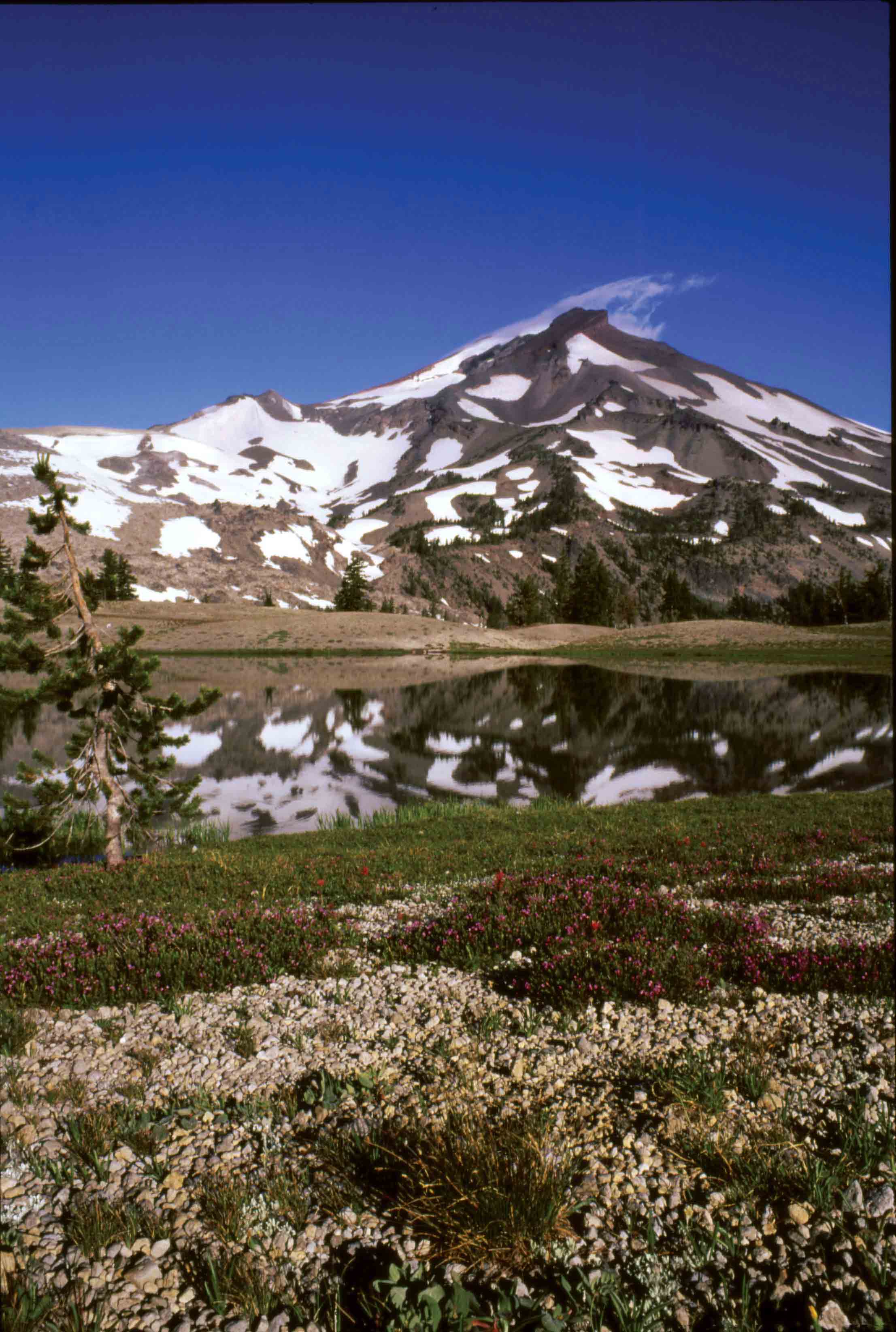 South Sister over lake in Green Lakes Basin The Husband over Husband Lake - photo 9