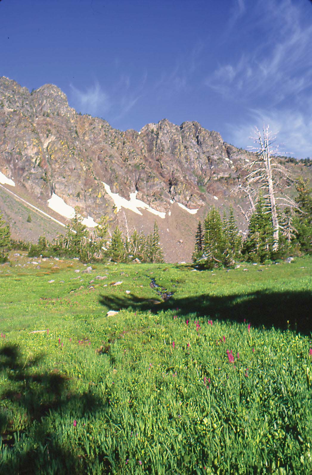 Ridge over Upper Twin Lake Elkhorn Mountains Wenaha River Canyon near - photo 15