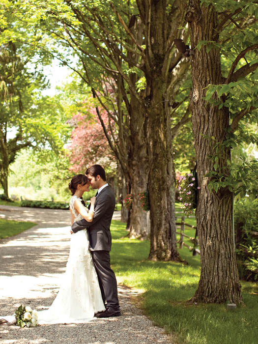 A long pathway of trees acts as a wonderful symbol of the journey of marriage - photo 6