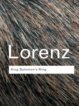 Lorenz King Solomons ring: new light on animal ways