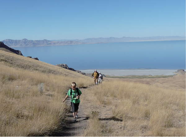 Hikers on the trail to Frary Peak Just a glance at the Wasatch Range can leave - photo 6