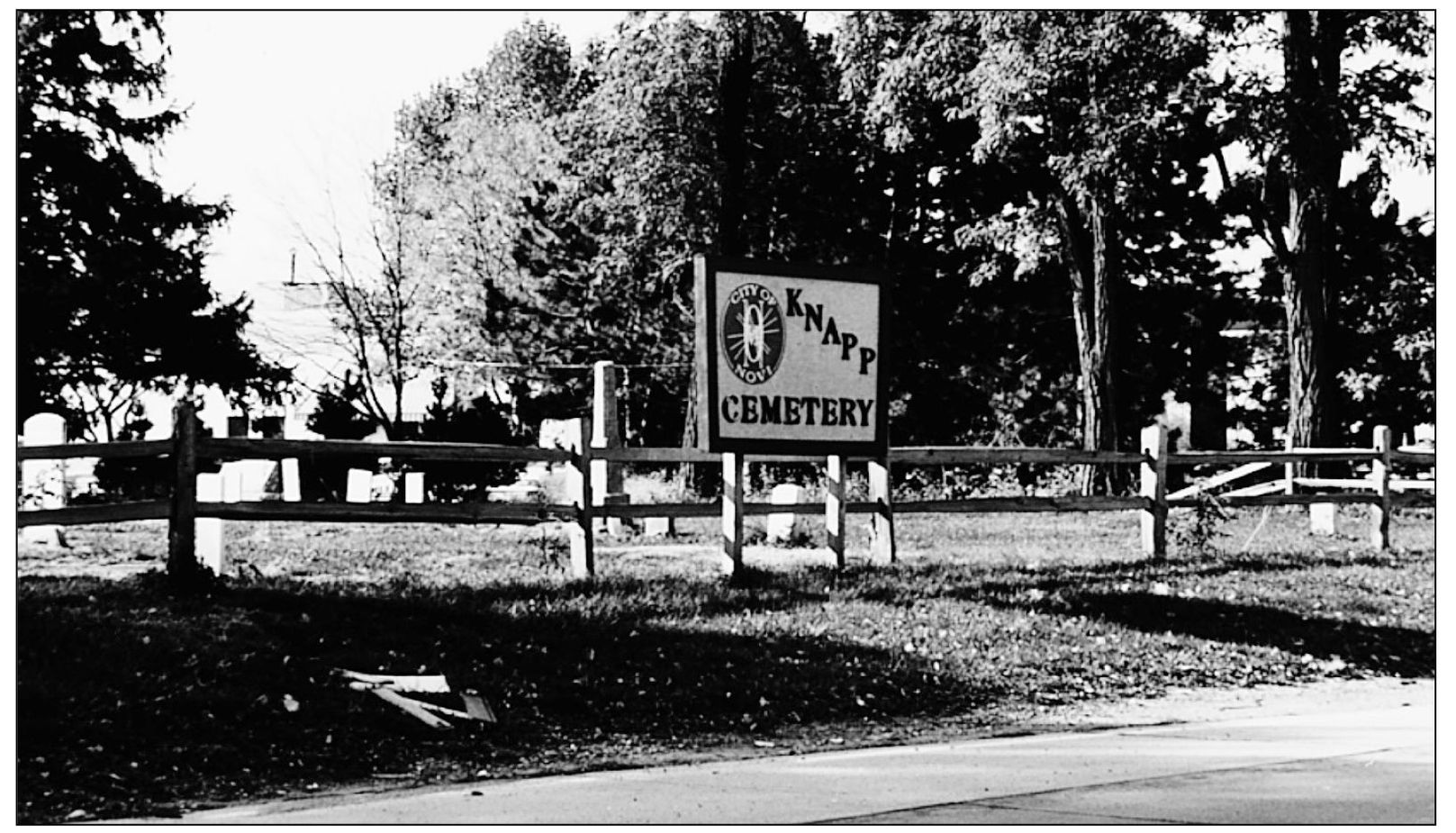 The Knapp family of Northville was a large one This small cemetery along Nine - photo 11