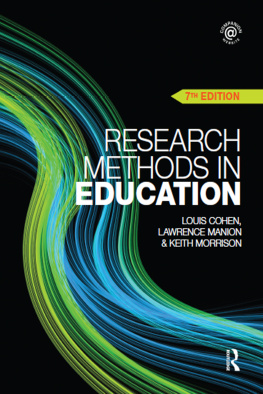 Louis Cohen Research Methods in Education