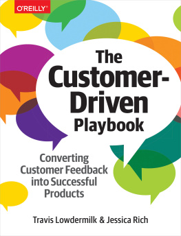 Lowdermilk Travis - The customer-driven playbook: converting customer feedback into successful products
