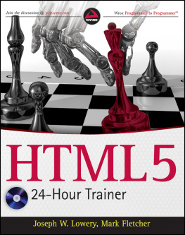 Lowery Joseph W. - HTML5 24-Hour Trainer