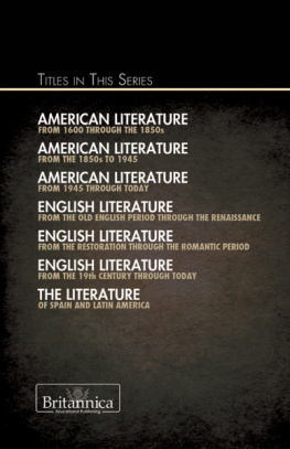 Luebering English Literature from the 19th Century Through Today