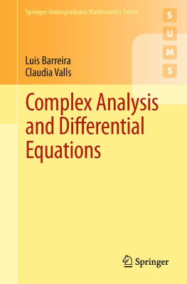 Luis Barreira - Complex Analysis and Differential Equations