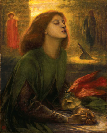 Dante Gabriel Rossettis Beata Beatrix a painting of Lizzie Siddal finished - photo 2