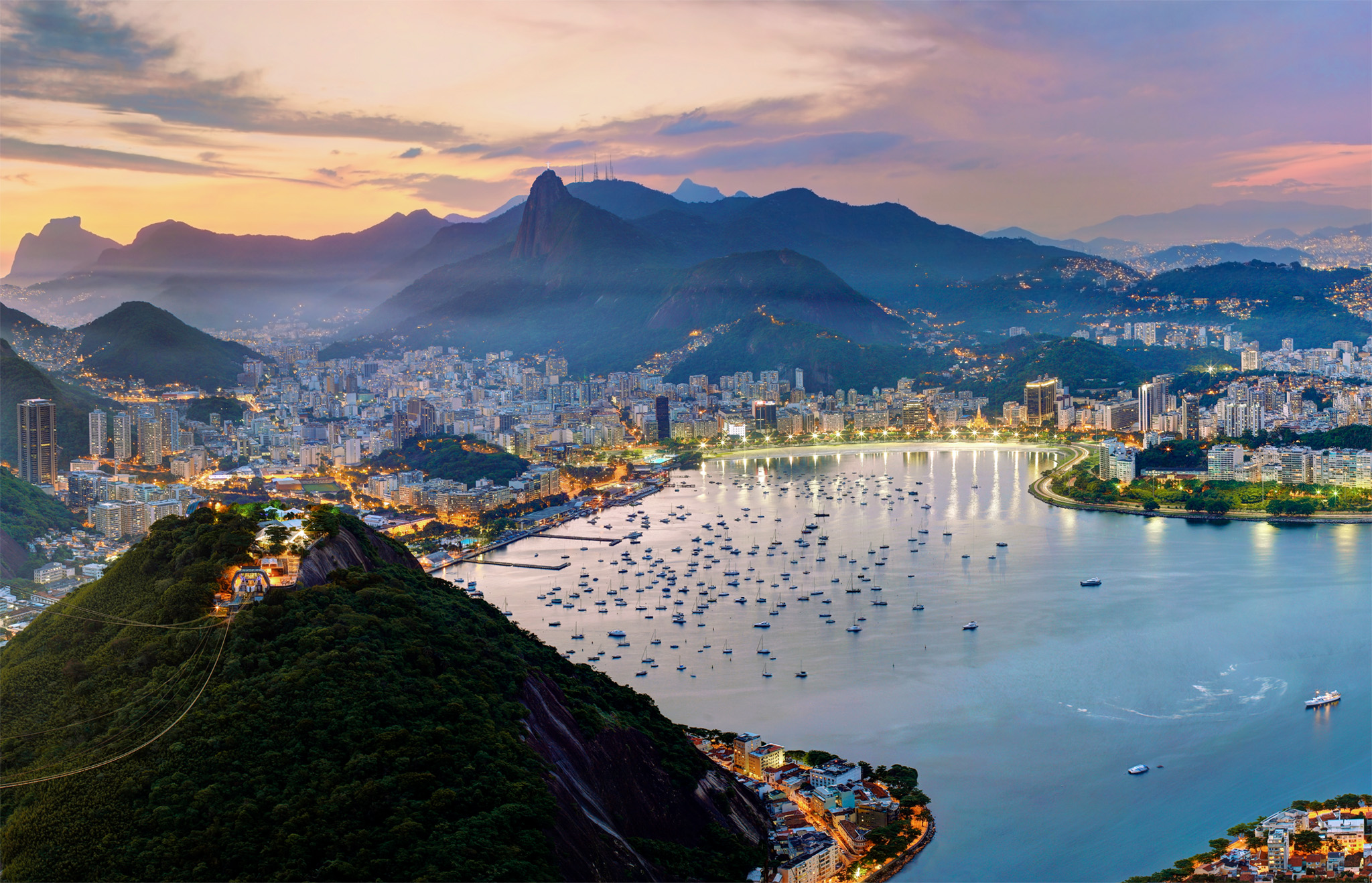 t Dusk falling over Rio de Janeiro city Welcome to Brazil Reasons to Love - photo 5