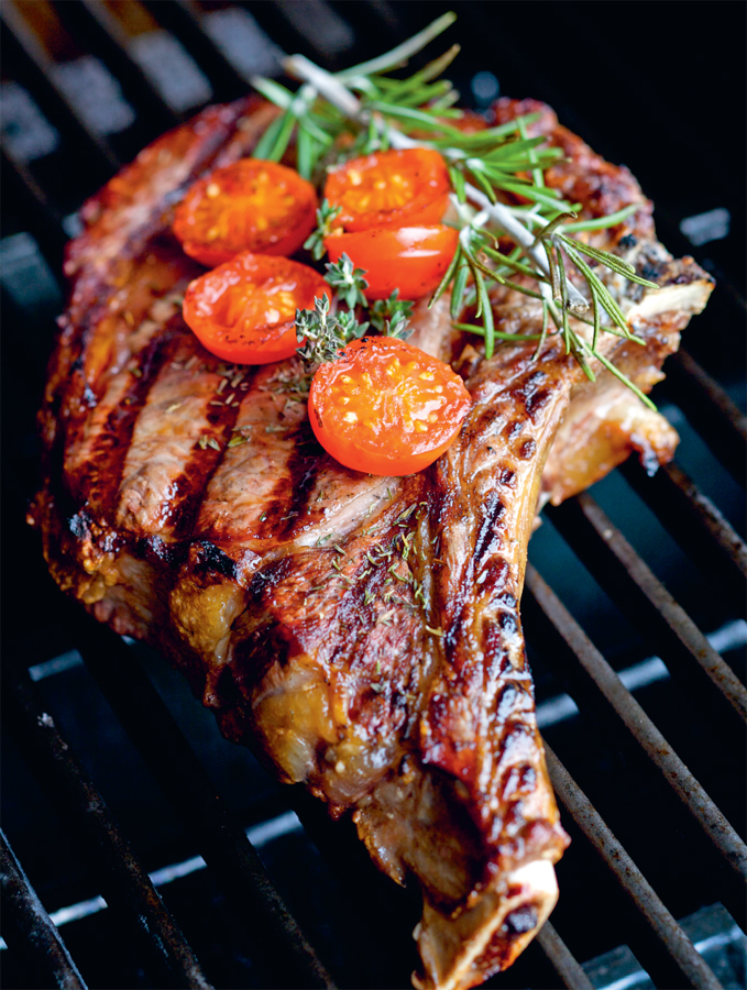 Marinated and grilled rib steak Serves 46 4 sprigs thyme plus extra to serve 1 - photo 15