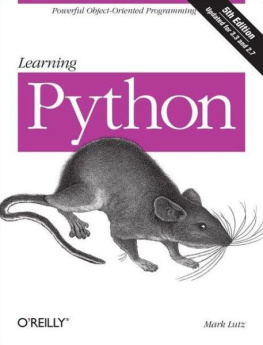 Lutz - Learning Python powerful object-oriented programming