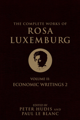 Luxemburg Rosa - The Complete Works of Rosa Luxemburg, Volume 2