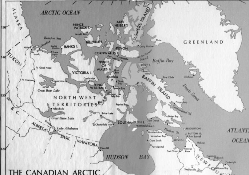 Map of the North at the time this book was written An ARCTIC MAN The - photo 2