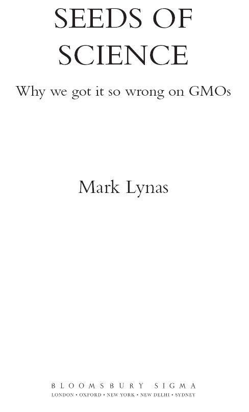 Contents A note on definitions Im using the terms GMO GM and GE somewhat - photo 3